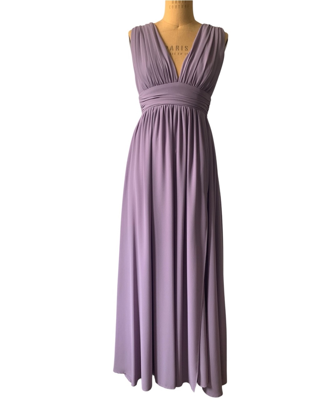 Lulu's Lavender Empire-Waist Maxi Dress